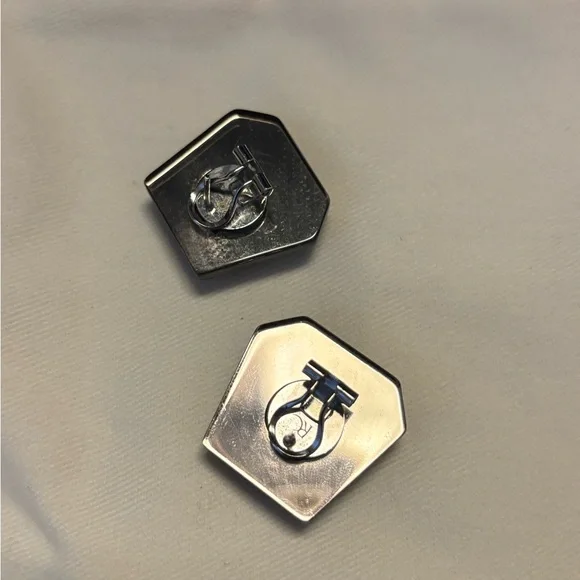 Rachel Comey Mirror Earrings (clip-on posts) - Picture 2 of 3